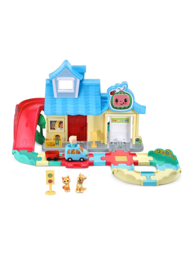 vtech CoComelon Go! Go! Smart Wheels JJ’s House Track Set, Interactive Songs & SmartPoint, Ages 1.5 – 5 Years - Image 2