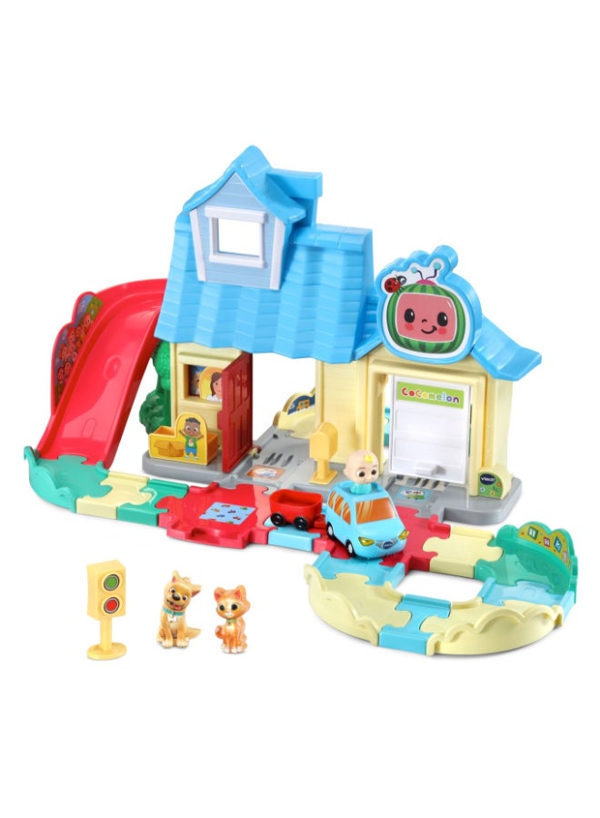 vtech CoComelon Go! Go! Smart Wheels JJ’s House Track Set, Interactive Songs & SmartPoint, Ages 1.5 – 5 Years - Image 3