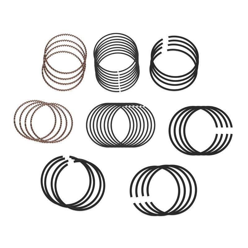 Generic XTPTFABS 2M4860 Piston Rings(8-Cyl Ring kits) Compatible With 1999-2006 Chevrolet Gen III 364 6.0L LQ4 LQ9(Replace2M4860) Piston Rings - 4.000 in Bore -1.5 x 1.5 x 3.0 mm Thick - Standard Tension  - Image 1