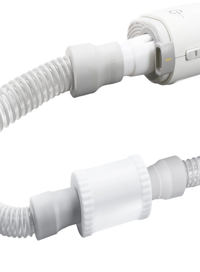 كاتم صوت جهاز التنفس CPAP لجهاز AirMini مع محول خرطوم CPAP، إسفنجة ماصة للضوضاء، نوم هادئ أثناء السفر، مانع لتسرب الهواء - المحول مناسب للأنابيب القياسية العالمية بقطر 22 مم - Image 2
