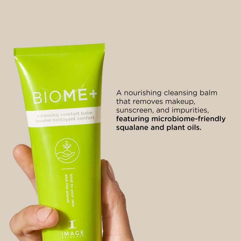 IMAGE Skincare BIOME+ Cleansing Comfort Balm, Microbiome Friendly Gentle Cleanser, Reduces Moisture Loss, 1.7 fl oz - Image 3