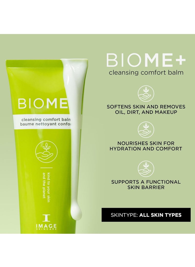IMAGE SKINCARE IMAGE Skincare BIOME+ Cleansing Comfort Balm, Microbiome Friendly Gentle Cleanser, Reduces Moisture Loss  - Image 2