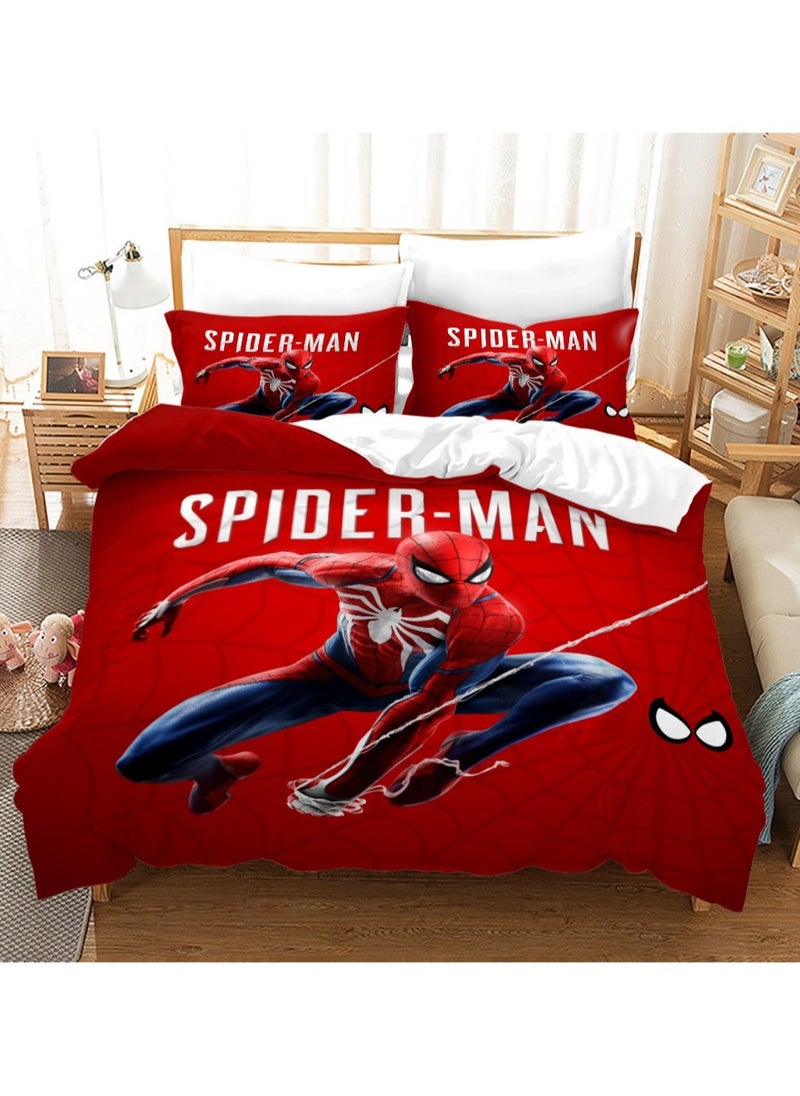 Generic Spider-Man series bedding three-piece set (size 150cmx200cm)  - Image 3