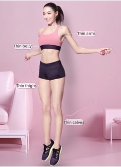 Generic Professional Steel Wire Jump Rope, Adjustable Steel Cable And Ball Bearing High Speed ​​Jump Rope, 3M Rope Length and 360°Rotate for Indoor Outdoor Exercise For Skipping Workout, Fitness, Sports (Pink)  - Image 2