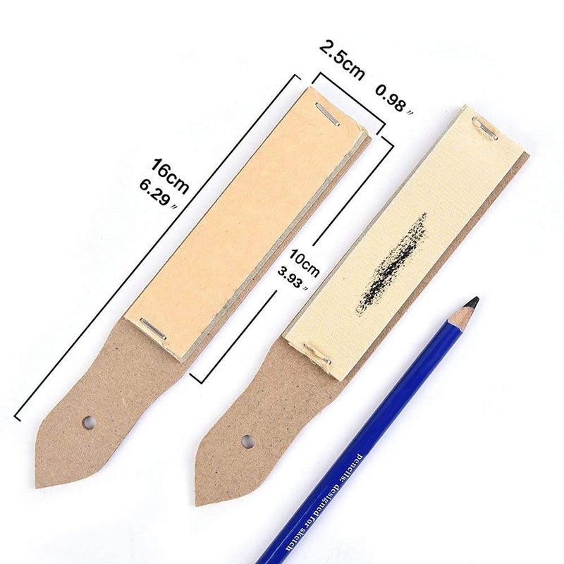 deziine DEZIINEFx 8Pcs Set Paper Blending Stump Set with Sand Paper and Kneadable Art Eraser  - Image 3