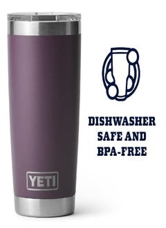 YETI YETI Rambler 20 oz Tumbler, Stainless Steel, Vacuum Insulated with MagSlider Lid, Nordic Purple  - Image 4