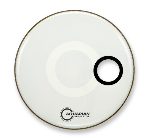 Aquarian Drumheads RSM16WH Regulator White 16-inch Bass Drum Head, gloss white - Image 4