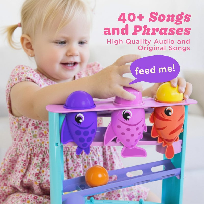 Move2Play Feed The Fish  30 FinTastic Songs  Phrases  Baby  Toddler Musical Toy  First Birthday Present for 1 Year Old  Ages 624 Months  Boy  Girl Ball Drop Toy - Image 3