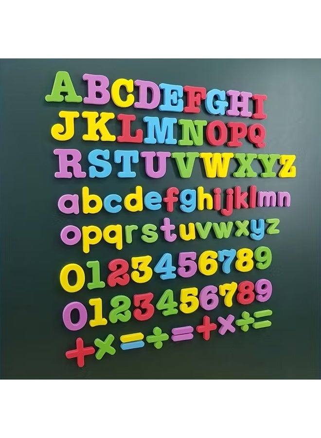 Zeemey 79pcs All Letter Set Educational Magnetic Stickers for Kids - Letter Number Refrigerator Magnets for Learning Toys & Kids Toys - Image 1