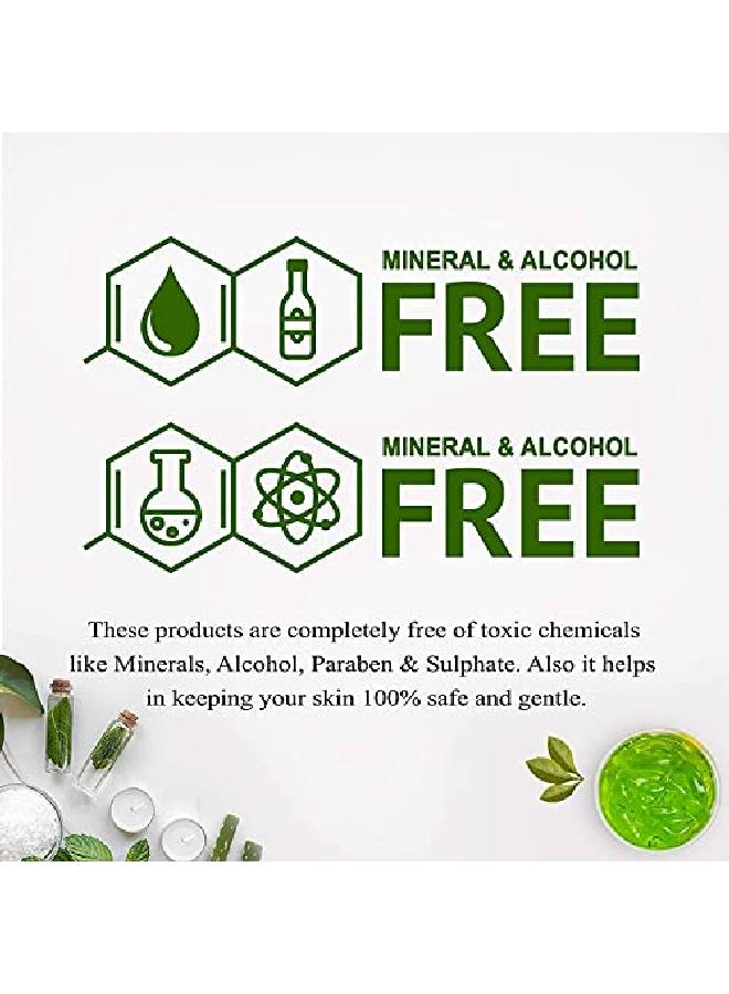 NUTRIGLOW Aloe Vera Gel Great For Face Hair Acne Sunburn Bug Bites Rashes Glowing and Radiant Skin Hydrating Gel Relieves Itchy & Irritated Skin Non Sticky 100gm Each Pack of 3 - Image 5