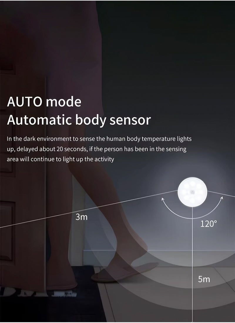 LOOPITYS LED Intelligent Human Induction Night LampMotion Sensor Lights USB Charging Emergency Automatic Lighting Bedside Home Lamp  - Image 3