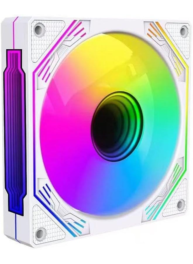SHARX Infinity Ix 120W 3 Argb 120Mm Case Fans For Computer Case And Liquid Cooler White  - Image 2
