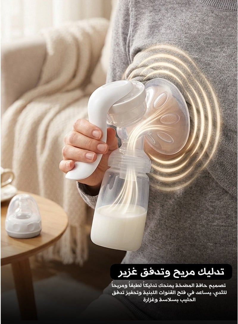 Portable 2-in-1 manual silicone breast pump - Image 4