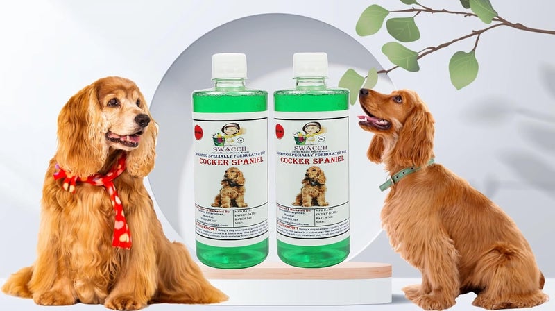 Swacch Shampoo Specially Formulated for Cocker Spaniel 500ml Pack of 2 Neem Alovera - Image 1