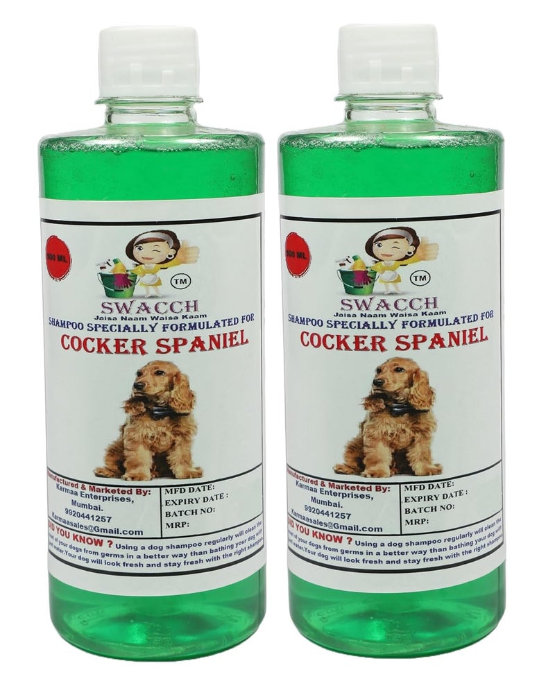 Swacch Shampoo Specially Formulated for Cocker Spaniel 500ml Pack of 2 Neem Alovera - Image 2