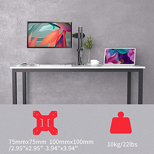 Suptek حامل شاشة LED LCD مفرد من سوبيتك، قوي وقابل للتعديل بالكامل لشاشة واحدة حتى 27 بوصة - Image 4