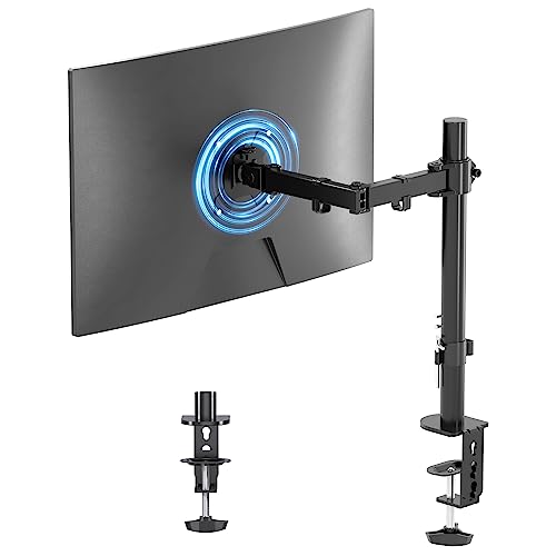 Suptek حامل شاشة LED LCD مفرد من سوبيتك، قوي وقابل للتعديل بالكامل لشاشة واحدة حتى 27 بوصة - Image 1