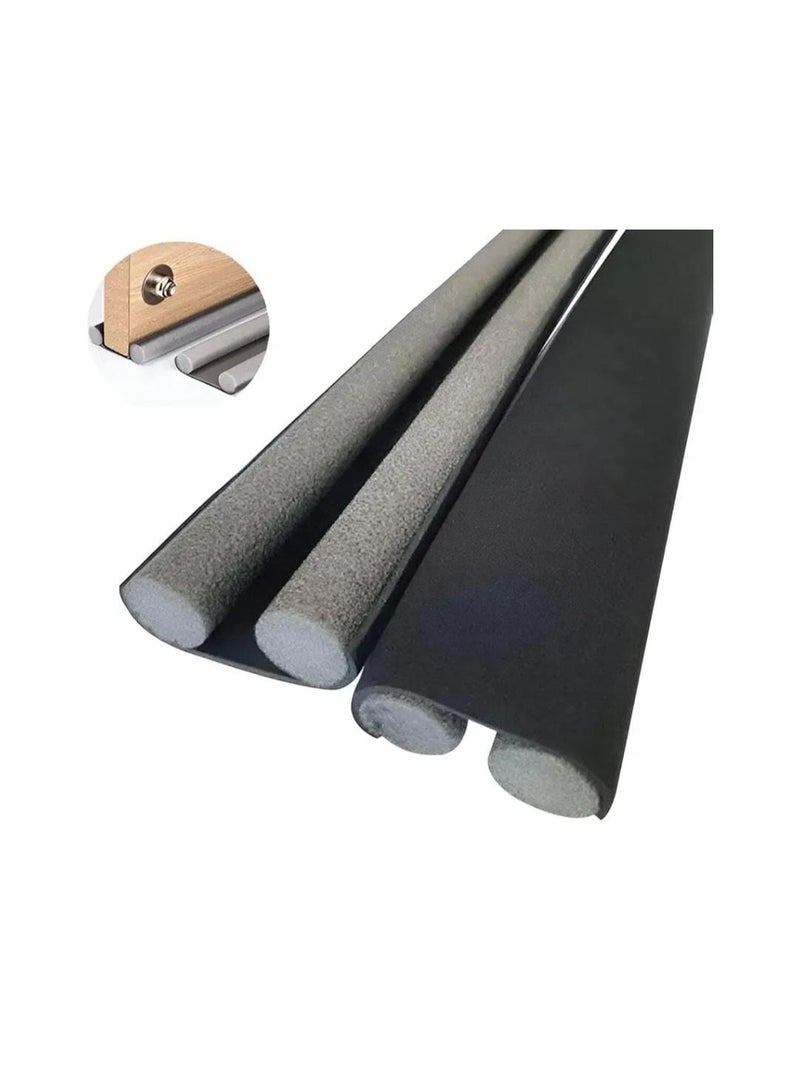 حاجز مانع للغبار والحشرات أسفل الباب قابل للإزالة بدون حفر مضاد للغبار والحشرات أسفل الباب قابل للإزالة والتركيب بدون براغي متعدد الألوان - Image 1