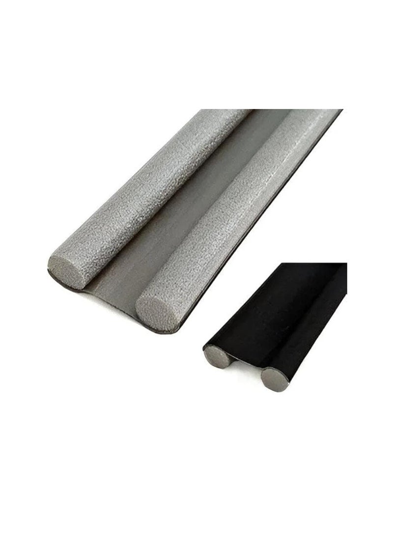 حاجز مانع للغبار والحشرات أسفل الباب قابل للإزالة بدون حفر مضاد للغبار والحشرات أسفل الباب قابل للإزالة والتركيب بدون براغي متعدد الألوان - Image 4