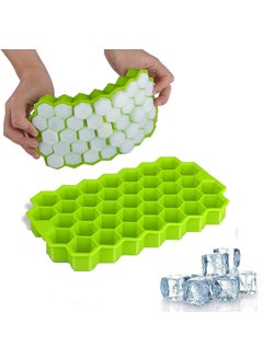 GRAVINO Honeycomb Ice Cube Mold Trays Portable Maker for Frozen Whiskey Cocktails and Beverages Silicon Moulds for Freezer Keep Drinks Chilled with Flexible Ice Box Random Color Pack of 1