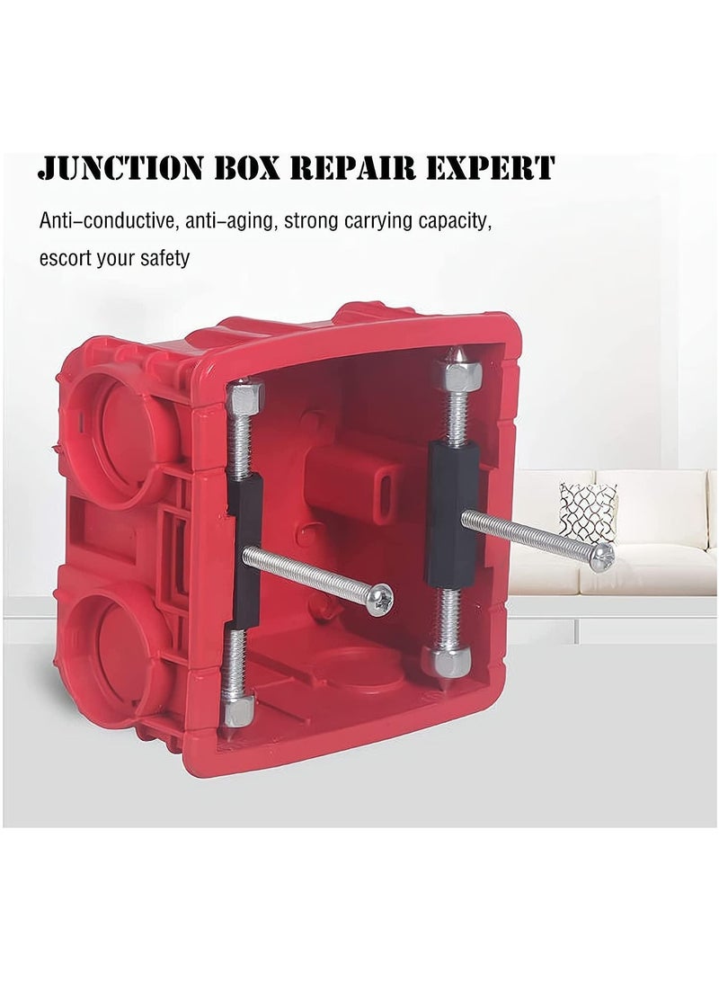 Y&D Junction Box Repairer, 86 Type Cassette Repair Device Screwdriver Tool Kit for Fix Wonky And Sunken Outlets, Electrical Repair, 10 Screws and 1 Wrench (Black) - Image 3