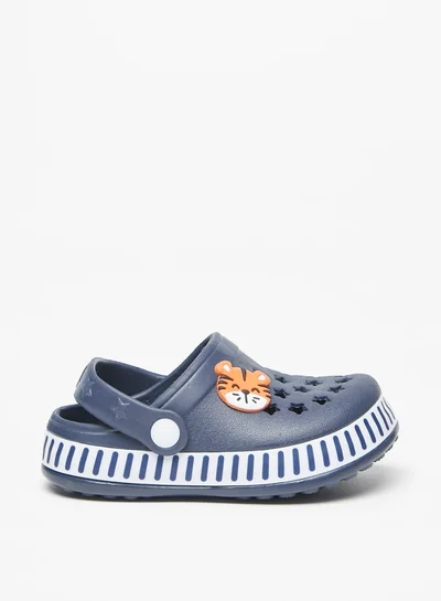 LBL by Shoexpress Boys Cat Accent Slip-On Clogs