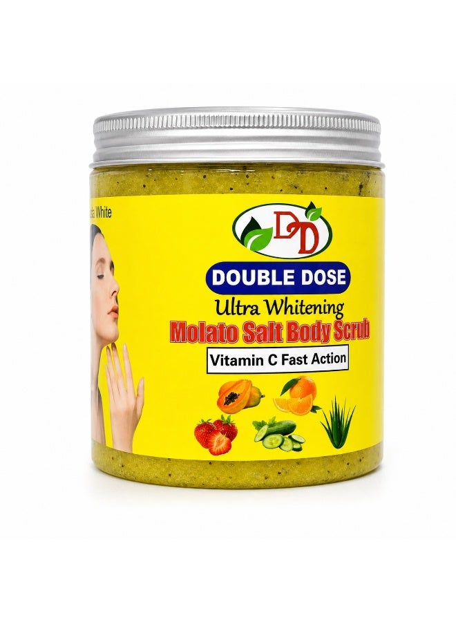 DOUBLE DOSE Ultra Whitening Molato Salt Body Scrub Vitamin C Fast Action 580 g - Image 1