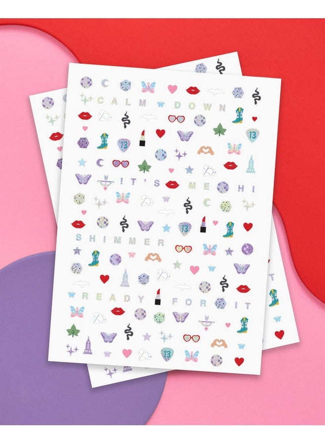 xo, Fetti Party Era Nail Stickers | 4 Sheets 544 Stickers | Concert Party Accessory, Bachelorette Decorations, Birthday Manicure, Bridesmaid Adhesive Press Ons - Image 3