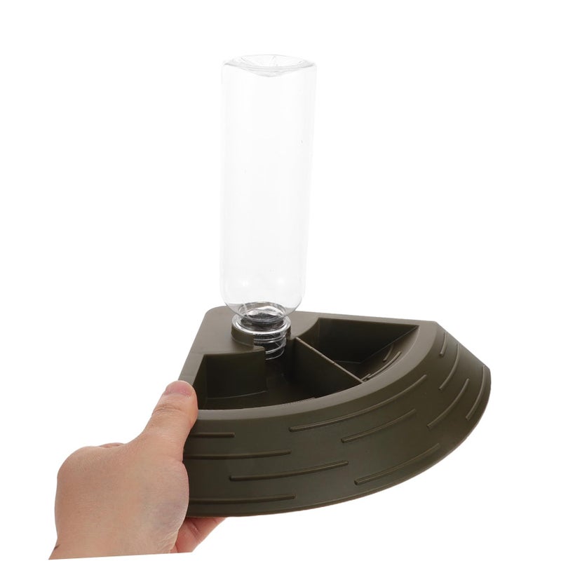 TOYANDONA Triangle Reptile Feeder Water Bowl Spill Proof Plastic Container For Tortoise Gecko Lizard - Image 5