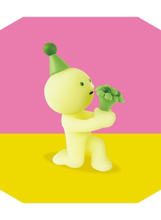 Smiski Birthday Series Collectible Figure - Glow-in-the-Dark Mystery Blind Box Cute Desk & Room Décor - view 5