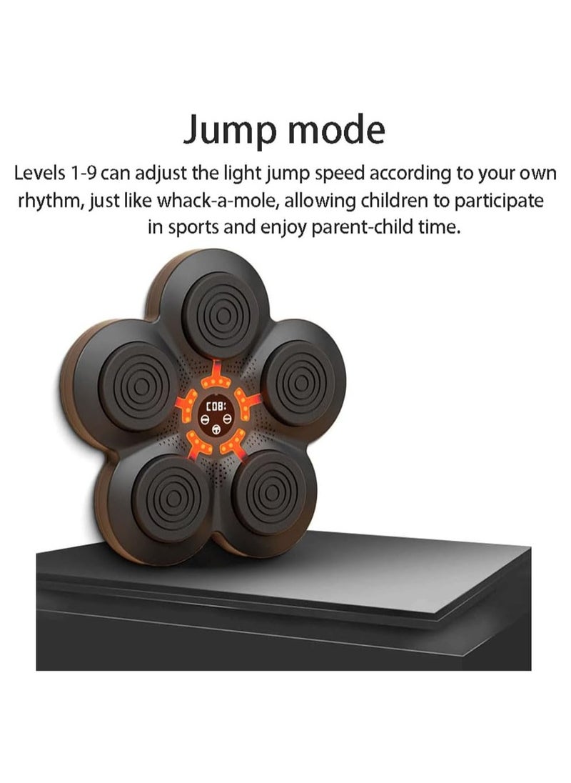 General - Boxing Machine,Bluetooth Smart Electronic Fun Punch Boxing Trainer,Wall Mounted Music Boxing Machine With LED Electronic,Stereo Surround Sound For AHome Exercises,Level 1-9 Jump Mode - Image 1