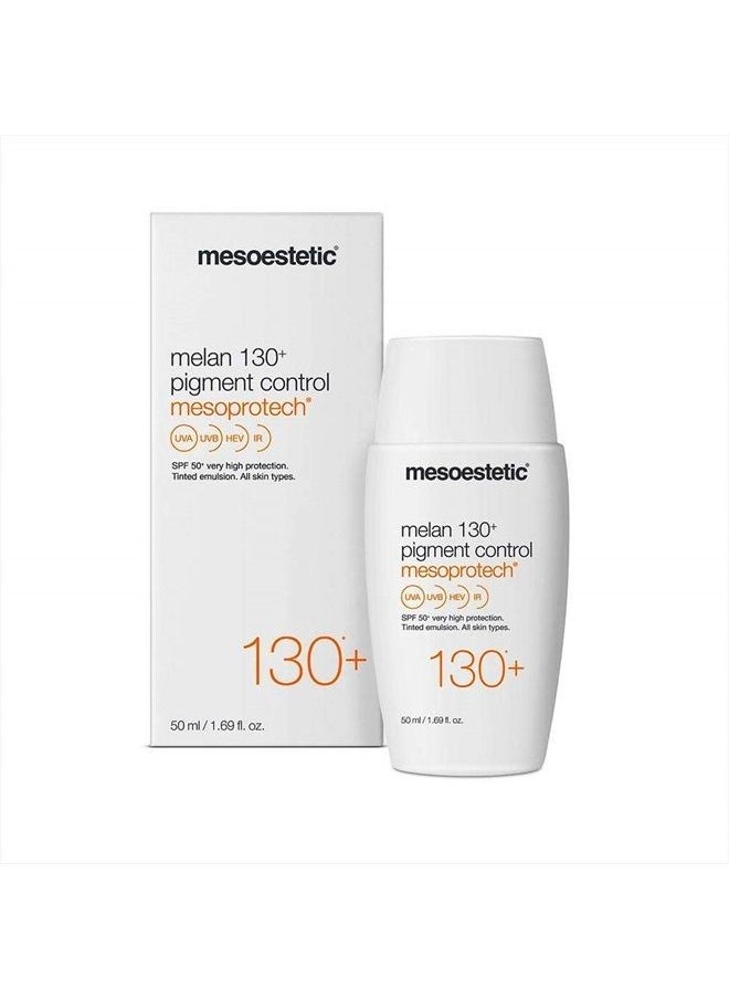 mesoestetic Mesoprotech Melan SPF 130+ Pigment Control-Protects Skin against UVB, UVA, HEV, IR-Facial Sunblock  - Image 1