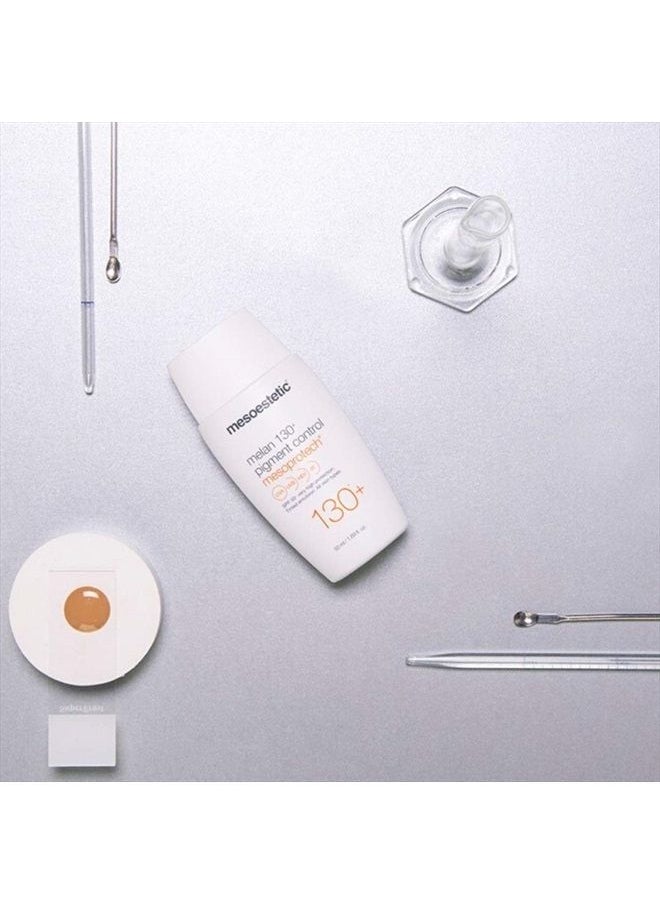 mesoestetic Mesoprotech Melan SPF 130+ Pigment Control-Protects Skin against UVB, UVA, HEV, IR-Facial Sunblock  - Image 4