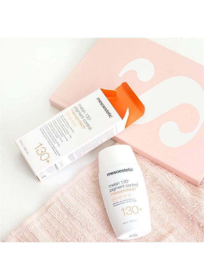 mesoestetic - Mesoprotech Melan SPF 130+ Pigment Control-Protects Skin against UVB, UVA, HEV, IR-Facial Sunblock - Image 1