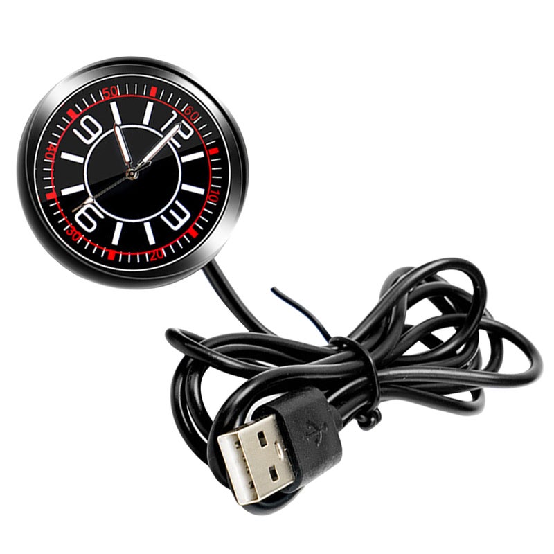 2pcs Night Glow Car Clock Stick- Dashboard Digital Clock Decorative Vehicle Clock Dashboard Clock Decor Car Accessories Car Decorative Clock - Image 4