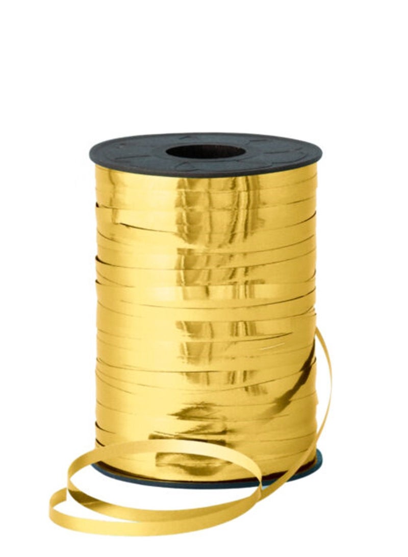 Party Time Shiny Metallic Gold Ribbon 500 Yards For Gifts And Balloons Party Supplies And Decorations - Image 1