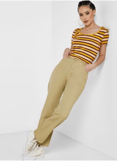 Wide Leg Colored Jeans