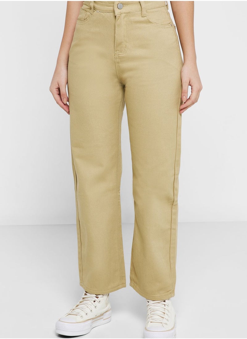Ginger - Wide Leg Colored Jeans - Image 1