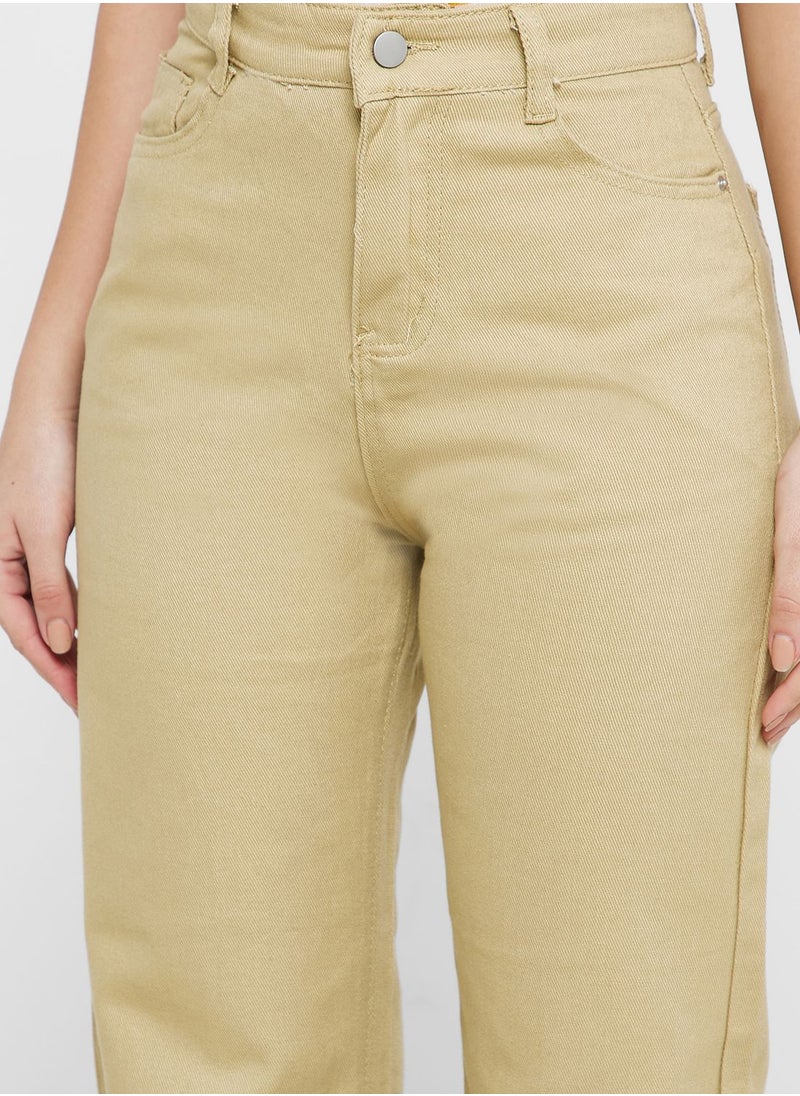 Ginger - Wide Leg Colored Jeans - Image 1