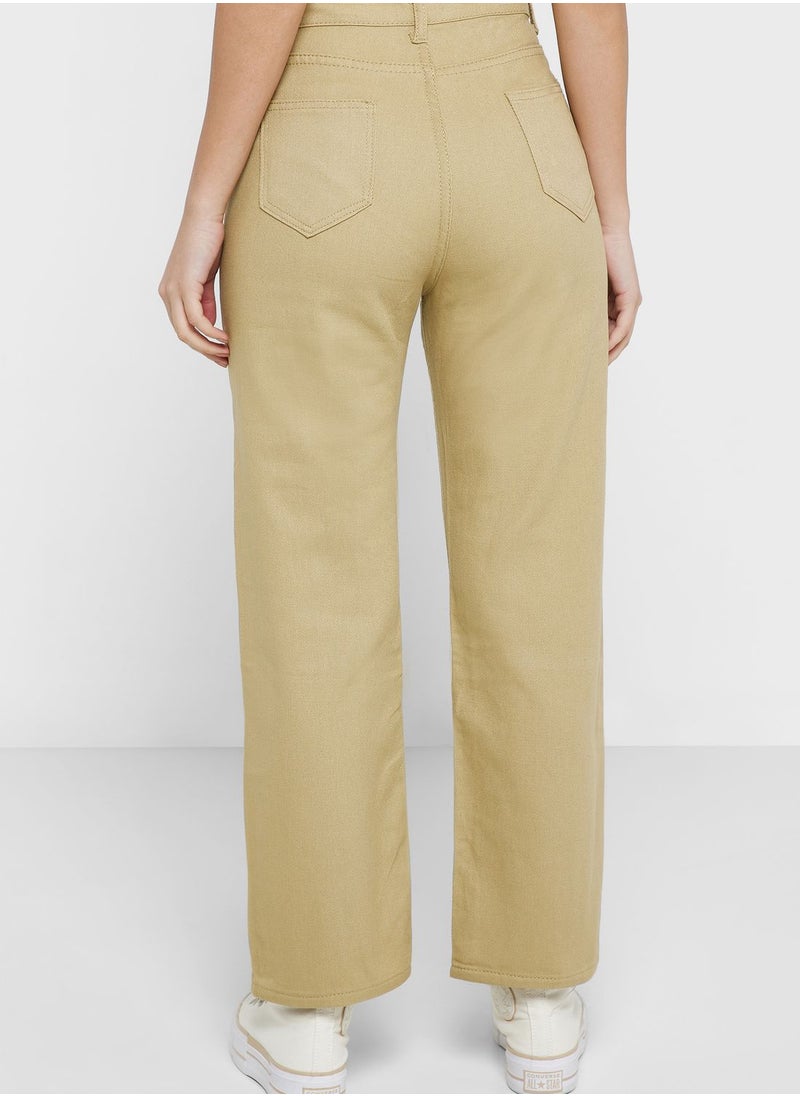 Ginger - Wide Leg Colored Jeans - Image 1