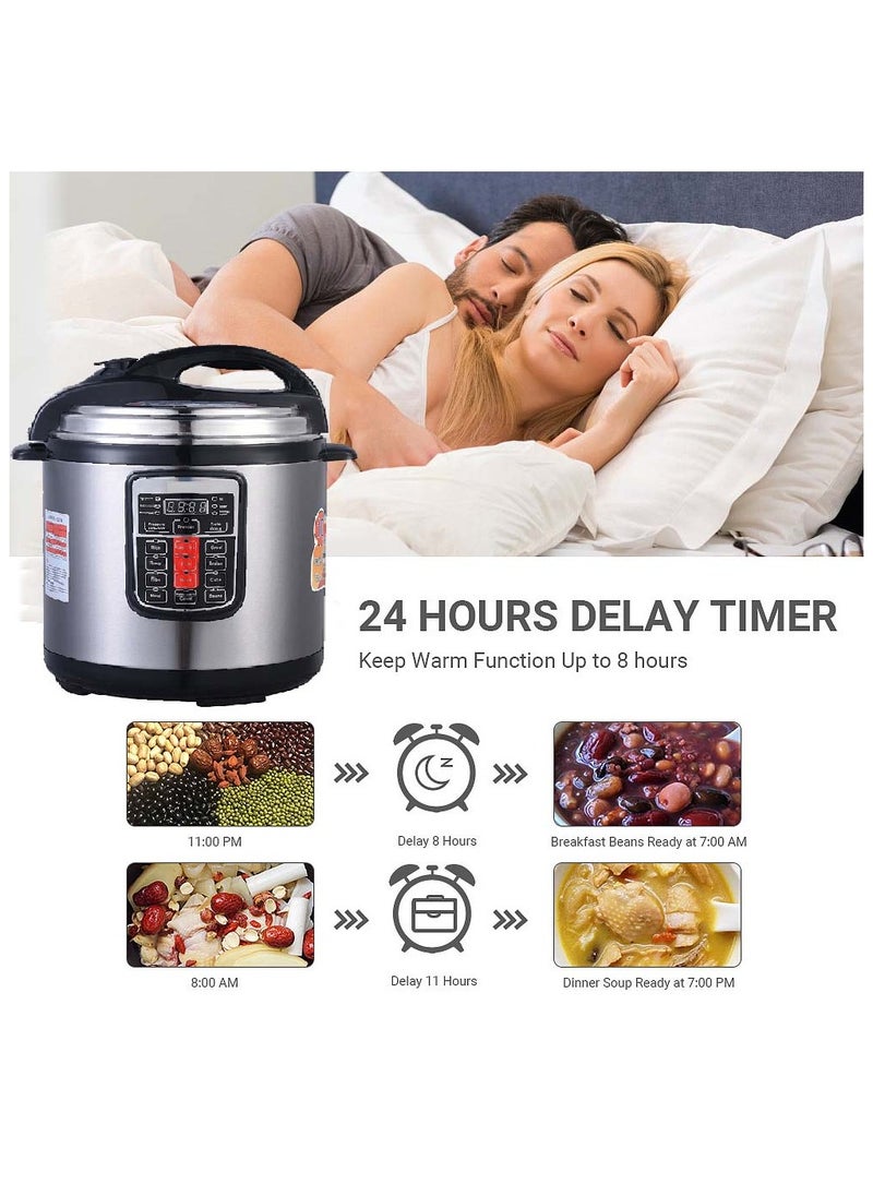 Olympia - 10L Smart Multi-Cooker | High Pressure Rice Cooker & Electric Pressure Cooker with Digital Display and 12 Cooking Functions - Image 1