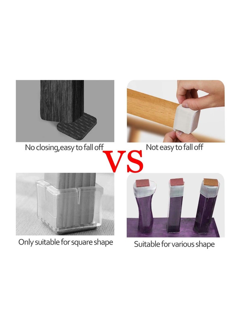 Zikra 32 Pieces Silicone Chair Leg Protectors - Image 5