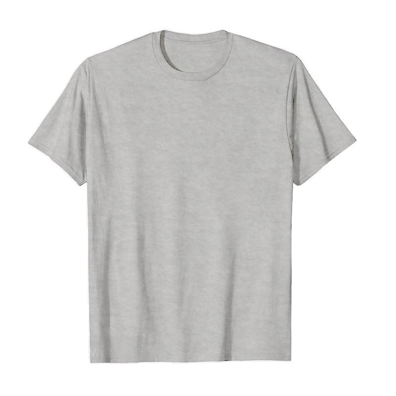 Men_S Fashion Sports T-Shirt Casual Stretch Round Short Sleeves - Image 1
