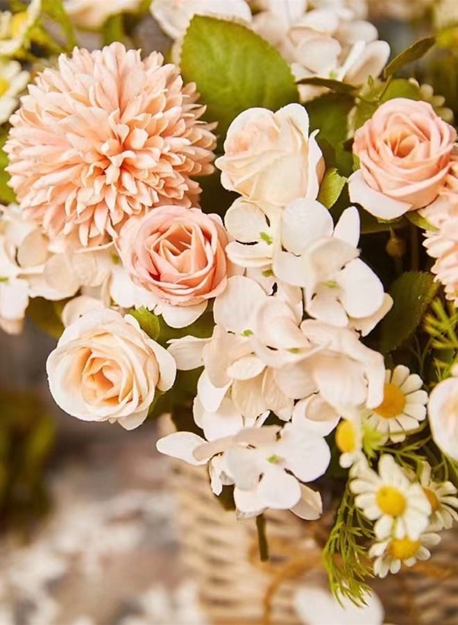 Kutis 1- Bundle Artificial Chamomile Bouquet/Chamomile Plastic Fake Flower Suitable For Home Wedding Party Decoration 28 cm - Image 2