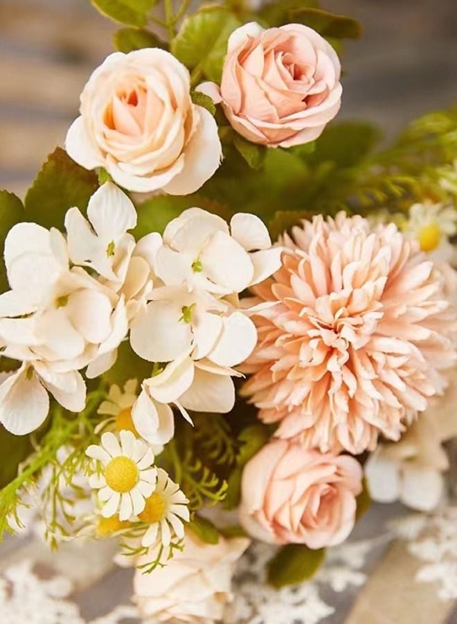 Kutis 1- Bundle Artificial Chamomile Bouquet/Chamomile Plastic Fake Flower Suitable For Home Wedding Party Decoration 28 cm - Image 3