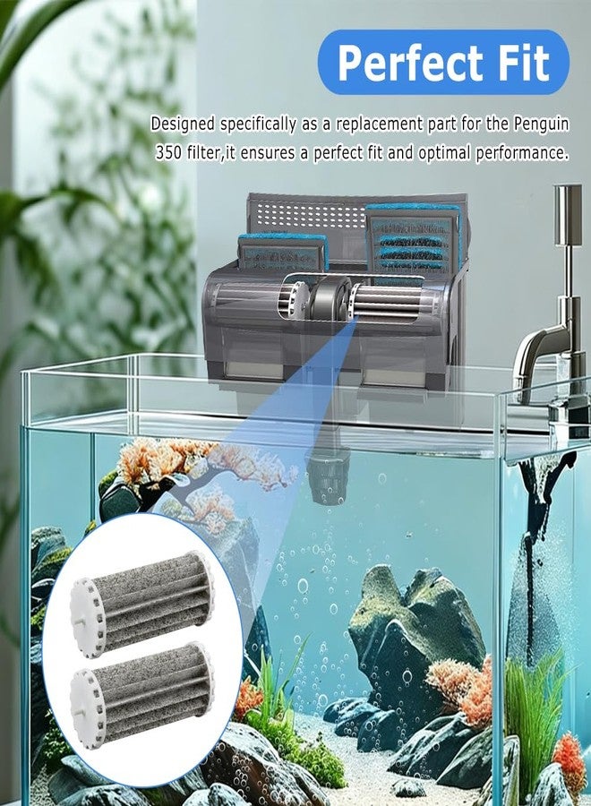 WeiLingBo 2 Pack Aquarium Fish Tank Filter Compatible with Penguin 200 350,Assembly Hang On Filte rs Cartridg-e Replacement Part for Bio-Wheel 200B 350B - Image 4