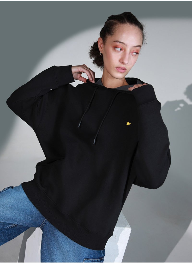 Hubberholme Black Sweatshirt For Women  - Image 1