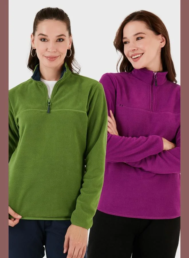 Lela Lela Slim Fit Soft Texture Anti-Pilling Non-Pilling 2-Pack Polar Women's POLAR 5907000S2