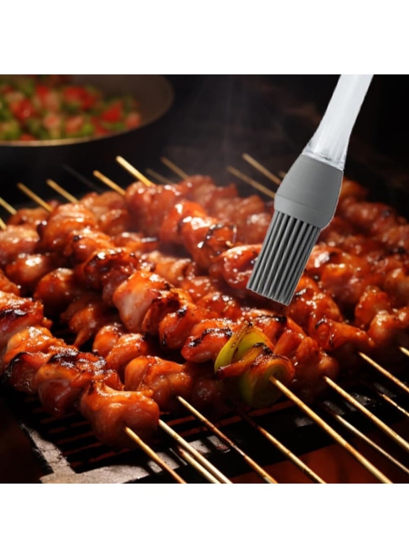 SYOSI Silicone Oil Brush,Basting Pastry Brush for BBQ Grilling Baking, Heat Resistant Spread Oil Butter Sauce for Cooking, for Kitchen Gadget Home Outdoor Use (2 Pcs) - Image 4