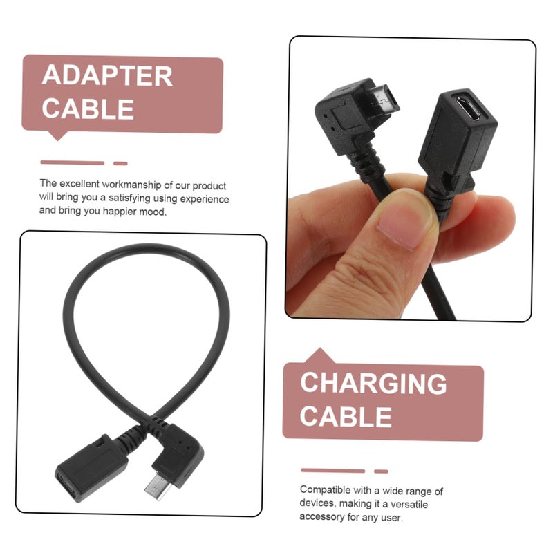 كابل جادبيبايارتي بزاوية قائمة USB 3 قطع للشحن السريع ونقل البيانات - Image 4